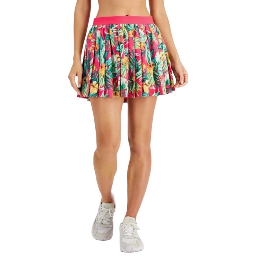 Ideology NWT Tropical Floral Mini Skort - Pink and Green